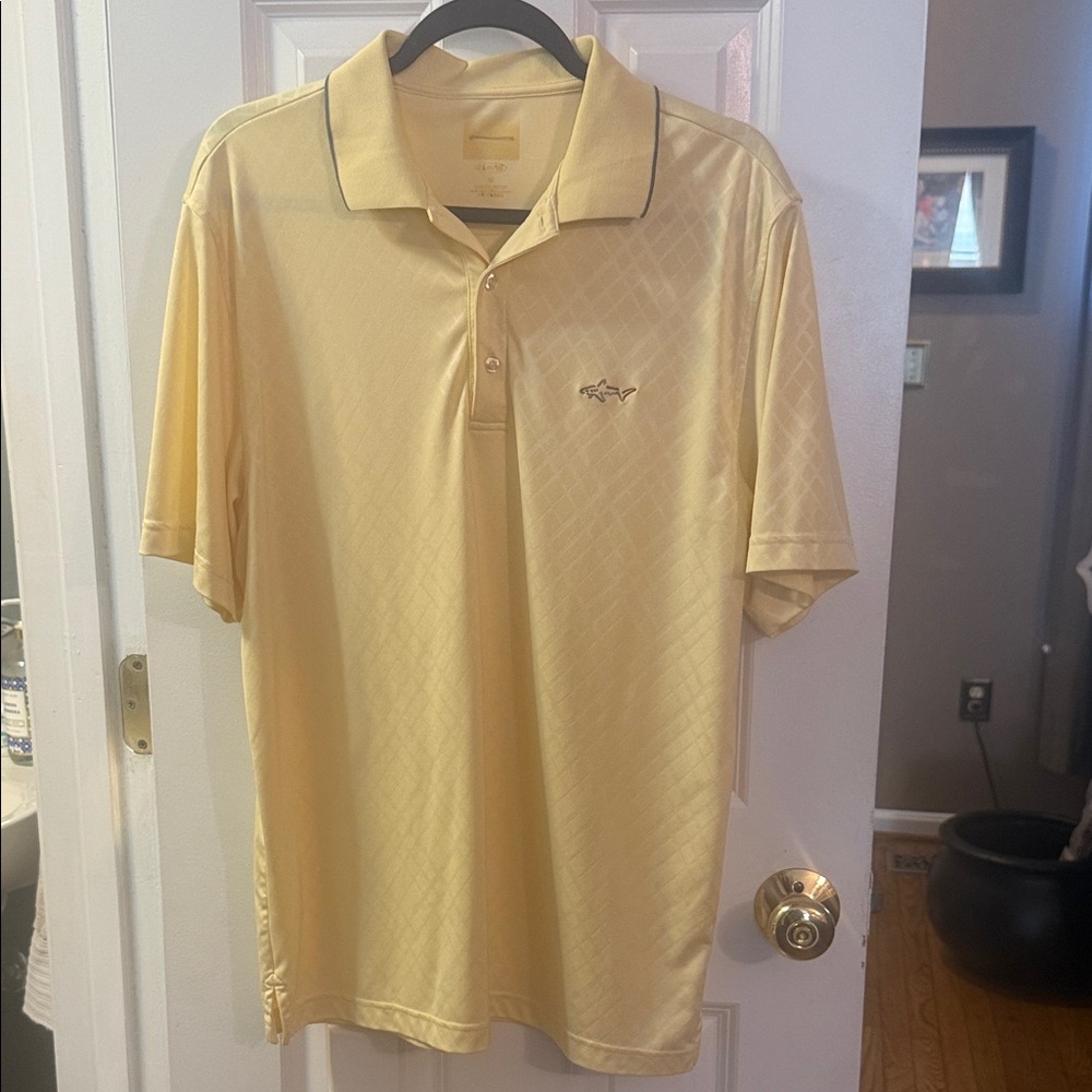 Greg Norman Collection Light Yellow Polo Shirt